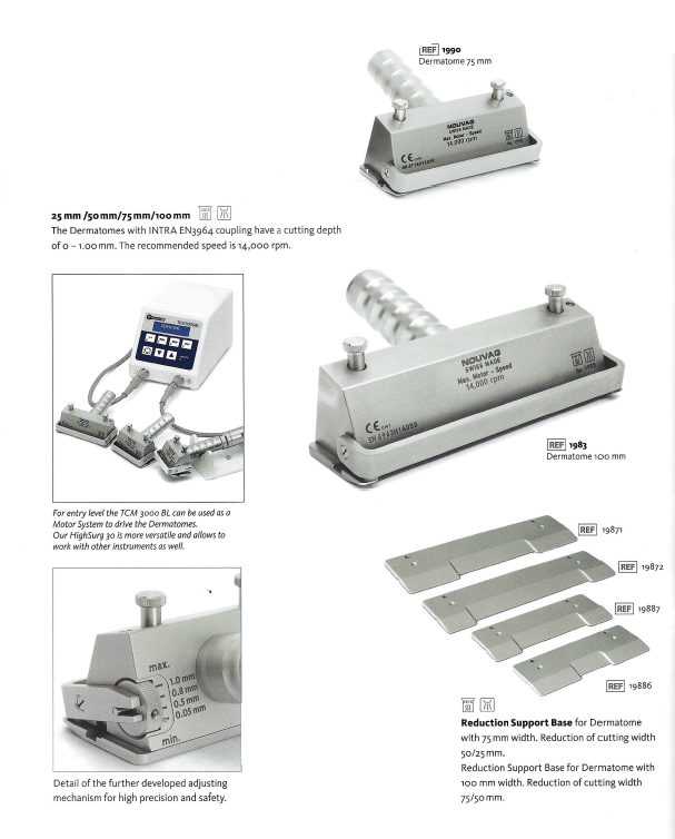 DERMATOME SUPPORT BASE